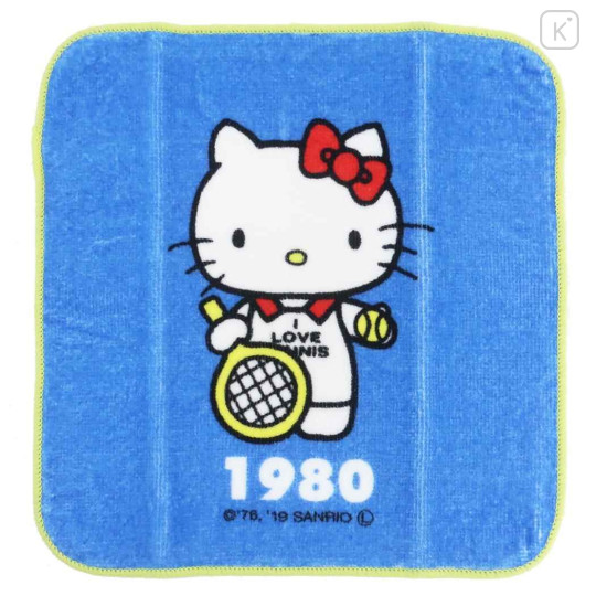 Japan Sanrio Mini Towel Handkerchief - Hello Kitty / Hello Kitty 50th Anniversary 1980 - 1