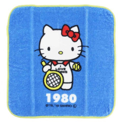 Japan Sanrio Mini Towel Handkerchief - Hello Kitty / Hello Kitty 50th Anniversary 1980