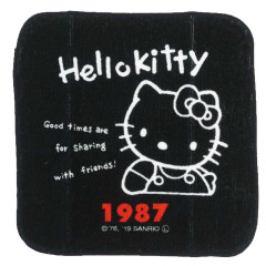 Japan Sanrio Mini Towel Handkerchief - Hello Kitty / Hello Kitty 50th Anniversary 1987