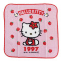 Japan Sanrio Mini Towel Handkerchief - Hello Kitty / Hello Kitty 50th Anniversary 1997 - 1