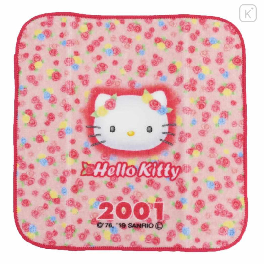 Japan Sanrio Mini Towel Handkerchief - Hello Kitty / Hello Kitty 50th Anniversary 2001 - 1