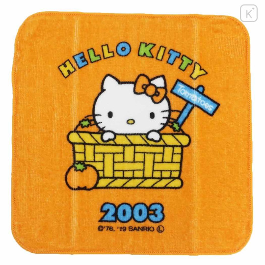 Japan Sanrio Mini Towel Handkerchief - Hello Kitty / Hello Kitty 50th Anniversary 2003 - 1