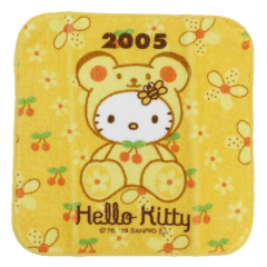 Japan Sanrio Mini Towel Handkerchief - Hello Kitty / Hello Kitty 50th Anniversary 2005