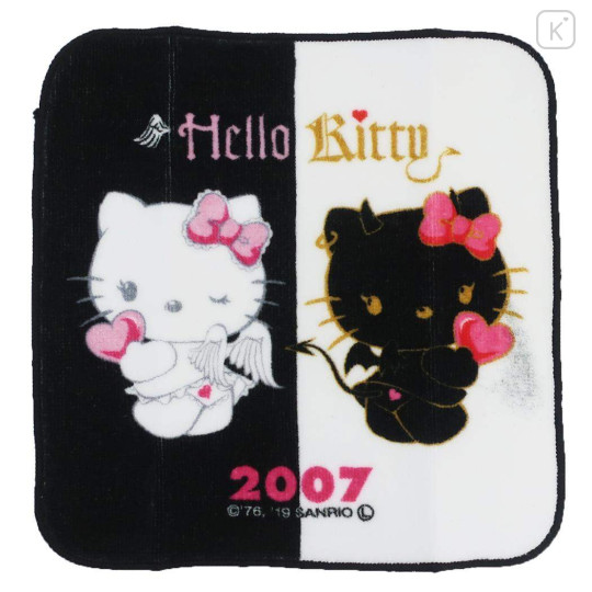 Japan Sanrio Mini Towel Handkerchief - Hello Kitty / Hello Kitty 50th Anniversary 2007 - 1