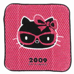 Japan Sanrio Mini Towel Handkerchief - Hello Kitty / Hello Kitty 50th Anniversary 2009