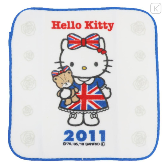 Japan Sanrio Mini Towel Handkerchief - Hello Kitty / Hello Kitty 50th Anniversary 2011 - 1