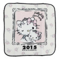 Japan Sanrio Mini Towel Handkerchief - Hello Kitty / Hello Kitty 50th Anniversary 2015 - 1