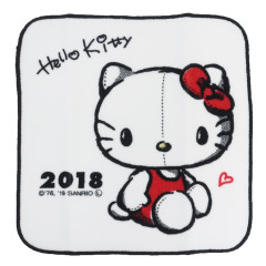 Japan Sanrio Mini Towel Handkerchief - Hello Kitty / Hello Kitty 50th Anniversary 2018