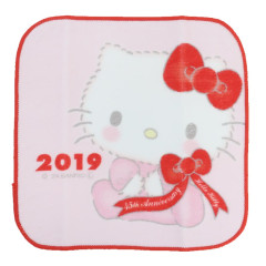 Japan Sanrio Mini Towel Handkerchief - Hello Kitty / Hello Kitty 50th Anniversary 2019