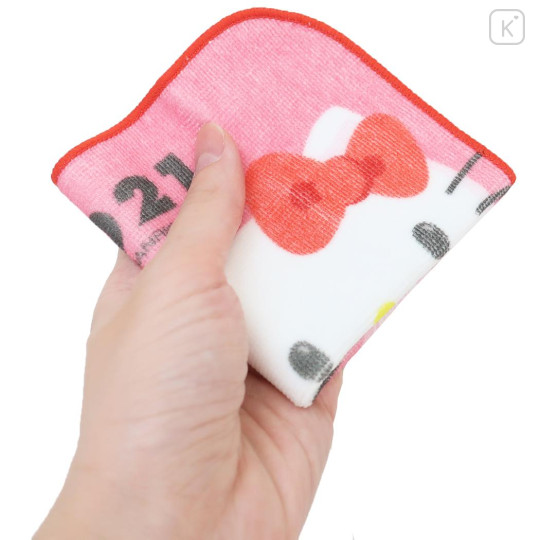 Japan Sanrio Mini Towel Handkerchief - Hello Kitty / Hello Kitty 50th Anniversary 2021 - 3