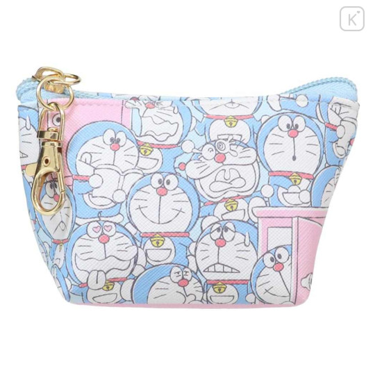 Japan Doraemon Triangular Mini Pouch - Doraemon / Expression - 1