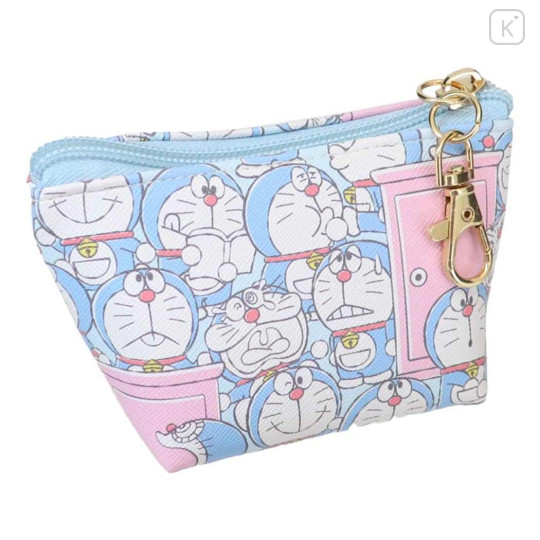 Japan Doraemon Triangular Mini Pouch - Doraemon / Expression - 2