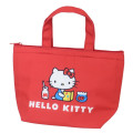 Japan Sanrio Insulated Cooler Lunch Bag - Hello Kitty / Happy Reading - 1