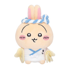 Japan Chiikawa Sitting Mini Plush Toy - Usagi / Chiikawa Sushi Master Ginger