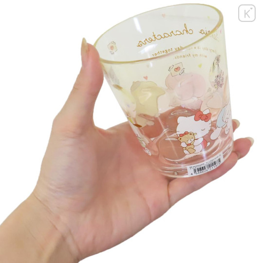 Japan Sanrio Clear Tumbler - Characters / Daze Chill Time Yellow - 2