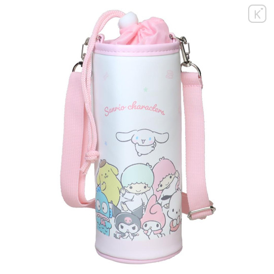 Japan Sanrio Plastic Bottle Holder - Characters / Pink - 1