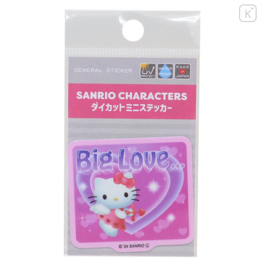 Japan Sanrio Vinyl Sticker - Hello Kitty / Big Love - 1