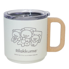 Japan San-X Stainless Steel Mug with Lid - Rilakkuma / New Basic Rilakkuma