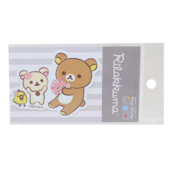 Japan San-X Vinyl Sticker - Rilakkuma & Friends / Sakura B