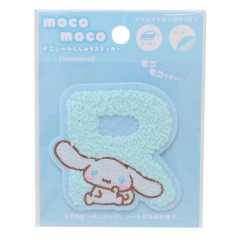 Japan Sanrio Fluffy Embroidery Sticker For Cloth Surface - Cinnamoroll / Alphabet R