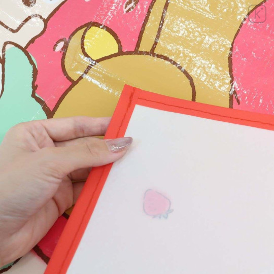 Japan San-X Picnic Blanket Leisure Sheet (S) - Rilakkuma : Strawberry - 2