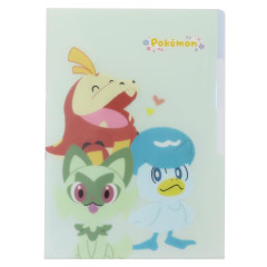 Japan Pokemon 3 Pockets A4 Index File - Fuecoco & Quaxly & Sprigatito