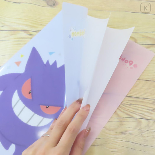 Japan Pokemon 3 Pockets A4 Index File - Gengar & Jigglypuff - 3