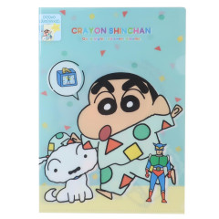 Japan Crayon Shin-chan A4 Clear File Folder - Shinnosuke Nohara / Pajamas