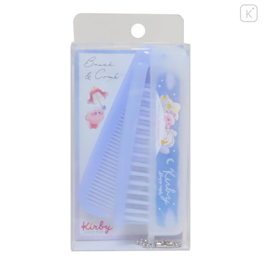 Japan Kirby Folding Compact Comb & Brush - Kirby & Waddle Dee / One's Daily Life - 1