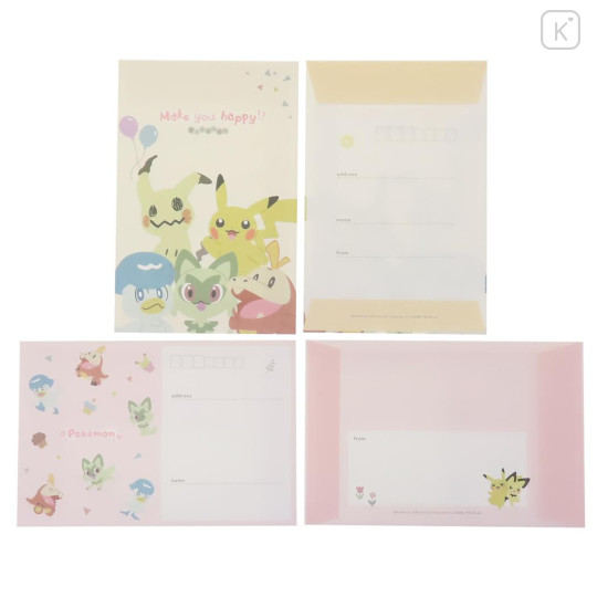 Japan Pokemon Letter Envelope Volume Set - Everyone Is Good Friends - 3