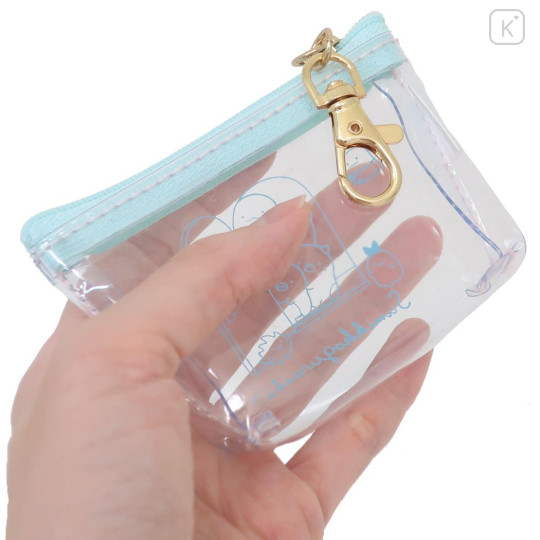 Japan San-X Clear Triangular Mini Pouch - Sumikko Gurashi / Welcome Home - 2