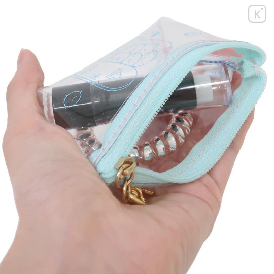 Japan San-X Clear Triangular Mini Pouch - Sumikko Gurashi / Welcome Home - 3