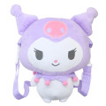 Japan Sanrio Carry-On Plush Shoulder Bag - Kuromi - 1