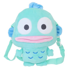 Japan Sanrio Carry-On Plush Shoulder Bag - Hangyodon