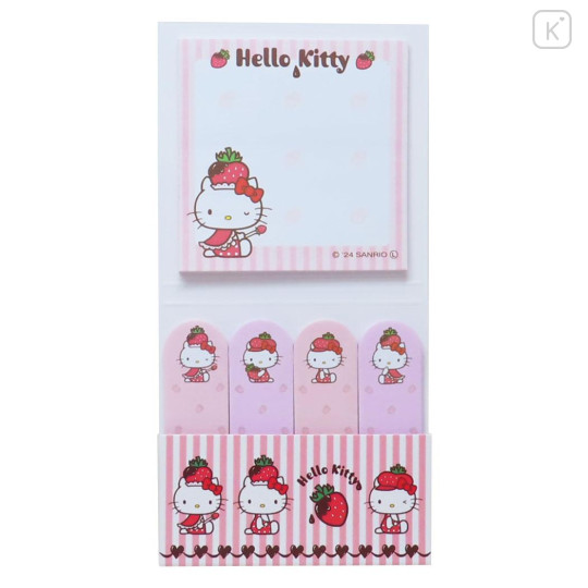 Japan Sanrio Index Sticky Notes - Hello Kitty / Strawberry - 1