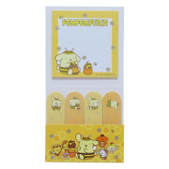 Japan Sanrio Index Sticky Notes - Pompompurin / Honey Bee