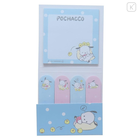 Japan Sanrio Index Sticky Notes - Pochacco / Nap - 1