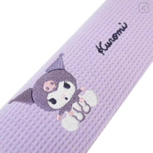 Japan Sanrio Glasses Case - Kuromi / Embroidery Purple - 4