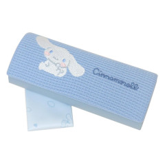 Japan Sanrio Glasses Case - Cinnamoroll / Embroidery Blue