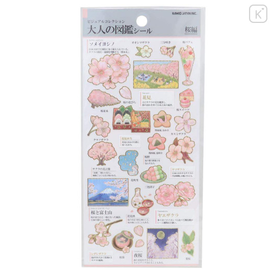 Japan Picture Book Sticker - Japanese Flower Sakura - 1