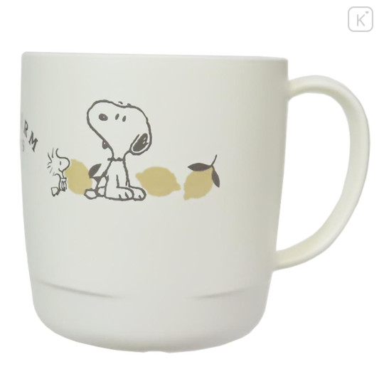 Japan Peanuts Stacking Cup - Snoopy & Woodstock / Lemon - 1