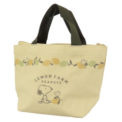 Japan Peanuts Insulated Cooler Lunch Bag - Snoopy & Woodstock / Lemon