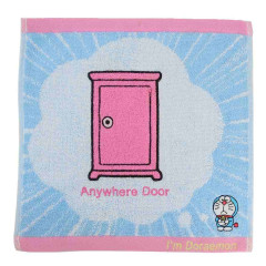 Japan Doraemon Mini Towel Jacquard Handkerchief - Anywhere Door