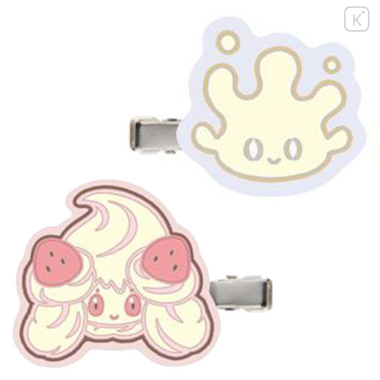 Japan Pokemon Mascot Hair Clip - Milcery & Alcremie / Pokepeace - 1