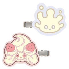 Japan Pokemon Mascot Hair Clip - Milcery & Alcremie / Pokepeace