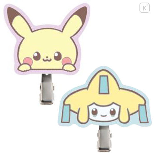 Japan Pokemon Mascot Hair Clip - Jirachi & Pikachu / Pokepeace - 1