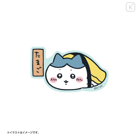 Japan Chiikawa Vinyl Sticker - Hachiware / Chiikawa Sushi Tamago Egg - 1