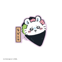 Japan Chiikawa Vinyl Sticker - Momonga / Chiikawa Sushi Negitoro Minced Tuna