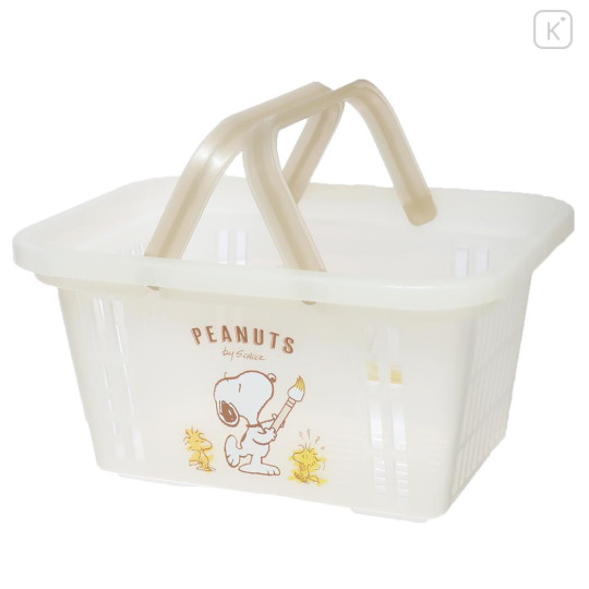 Japan Peanuts Mini Basket - Snoopy & Woodstock / Prank - 1