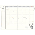 Japan San-X A5 Monthly Schedule Book - Rilakkuma / Headphone 2025 - 3